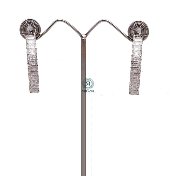 Zele CZ Designer Hoop Hangings