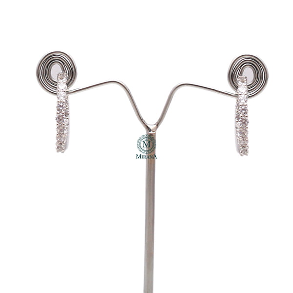 Nemi CZ Designer Hoop Hangings
