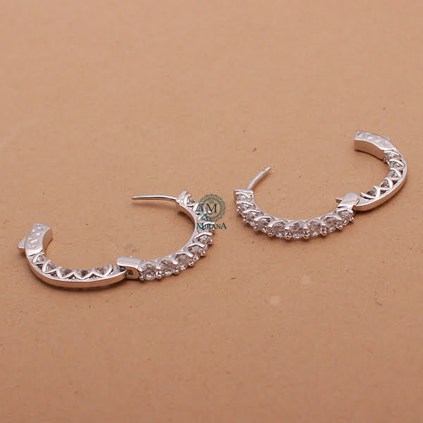 Nemi CZ Designer Hoop Hangings