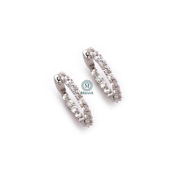 Nemi CZ Designer Hoop Hangings