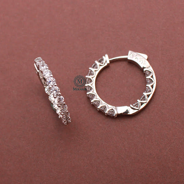 Nemi CZ Designer Hoop Hangings