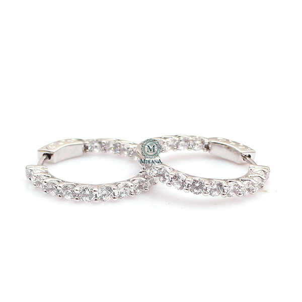 Nemi CZ Designer Hoop Hangings