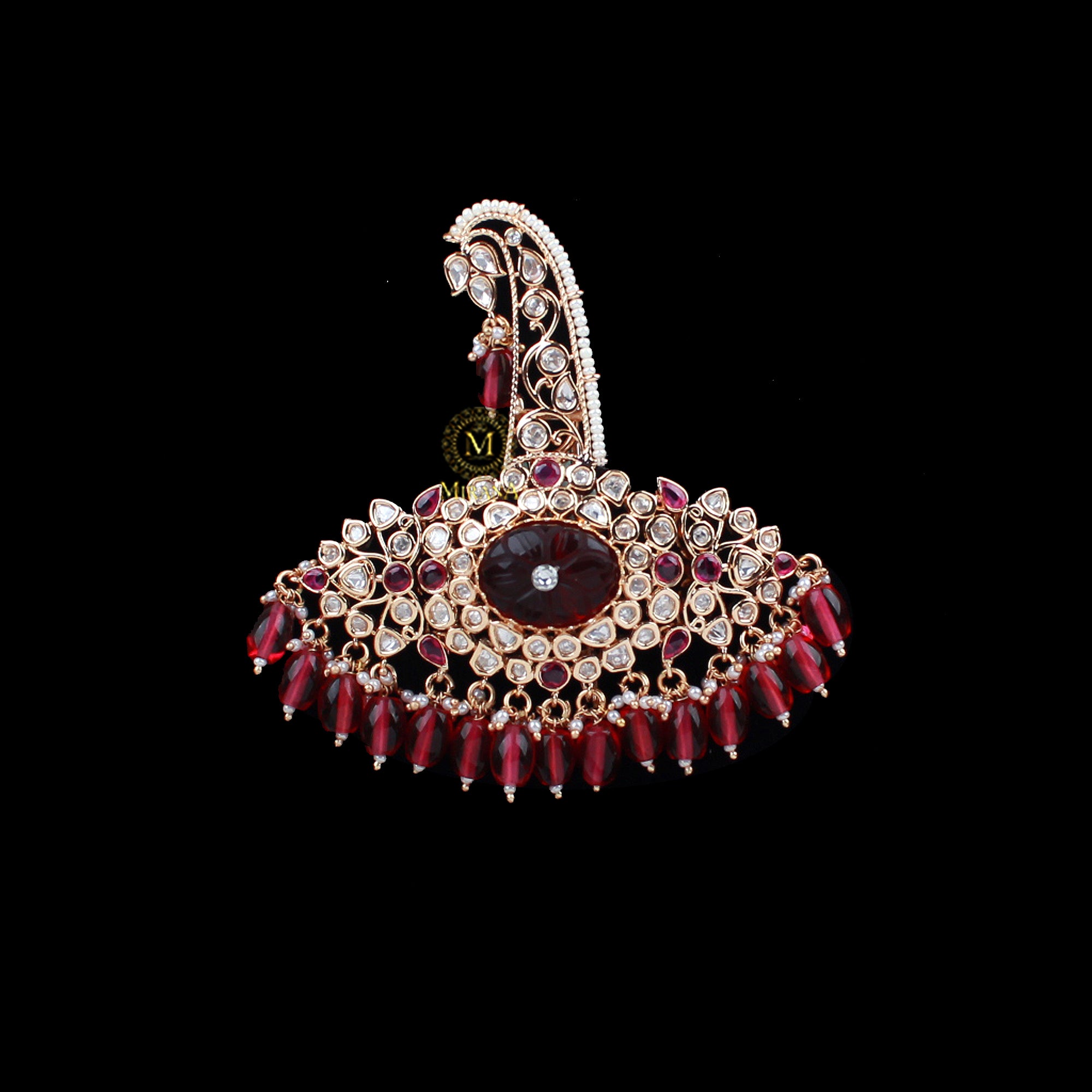Abhinav Ruby Polki Designer Kalangi