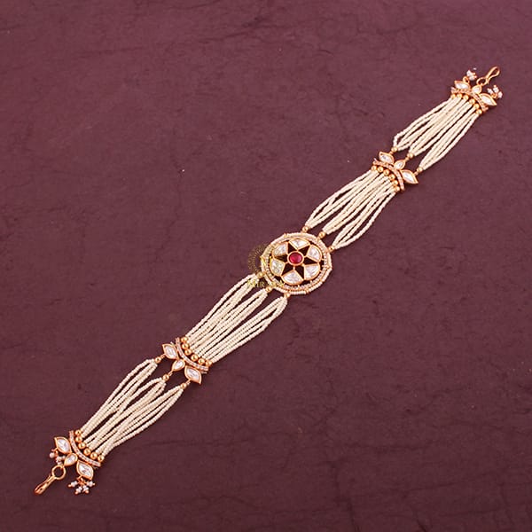 Radhika Ruby Colored Polki Mathapatti