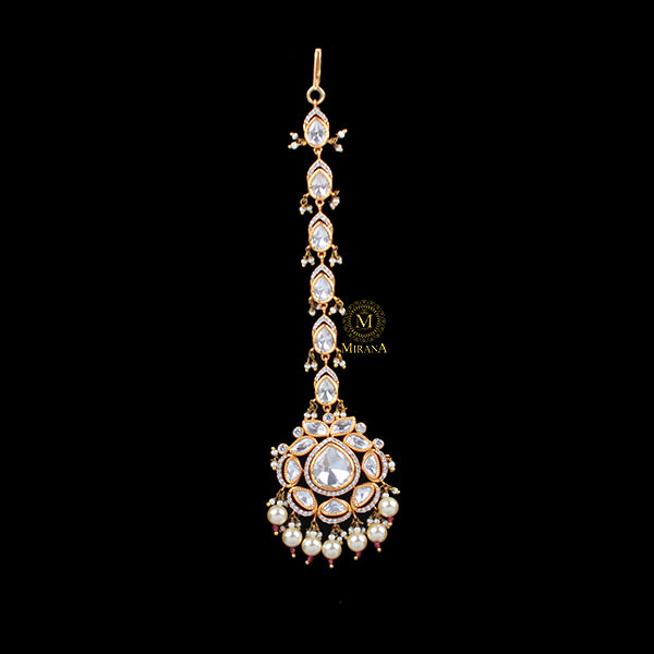 Sitara Ruby Polki Designer Maangtika