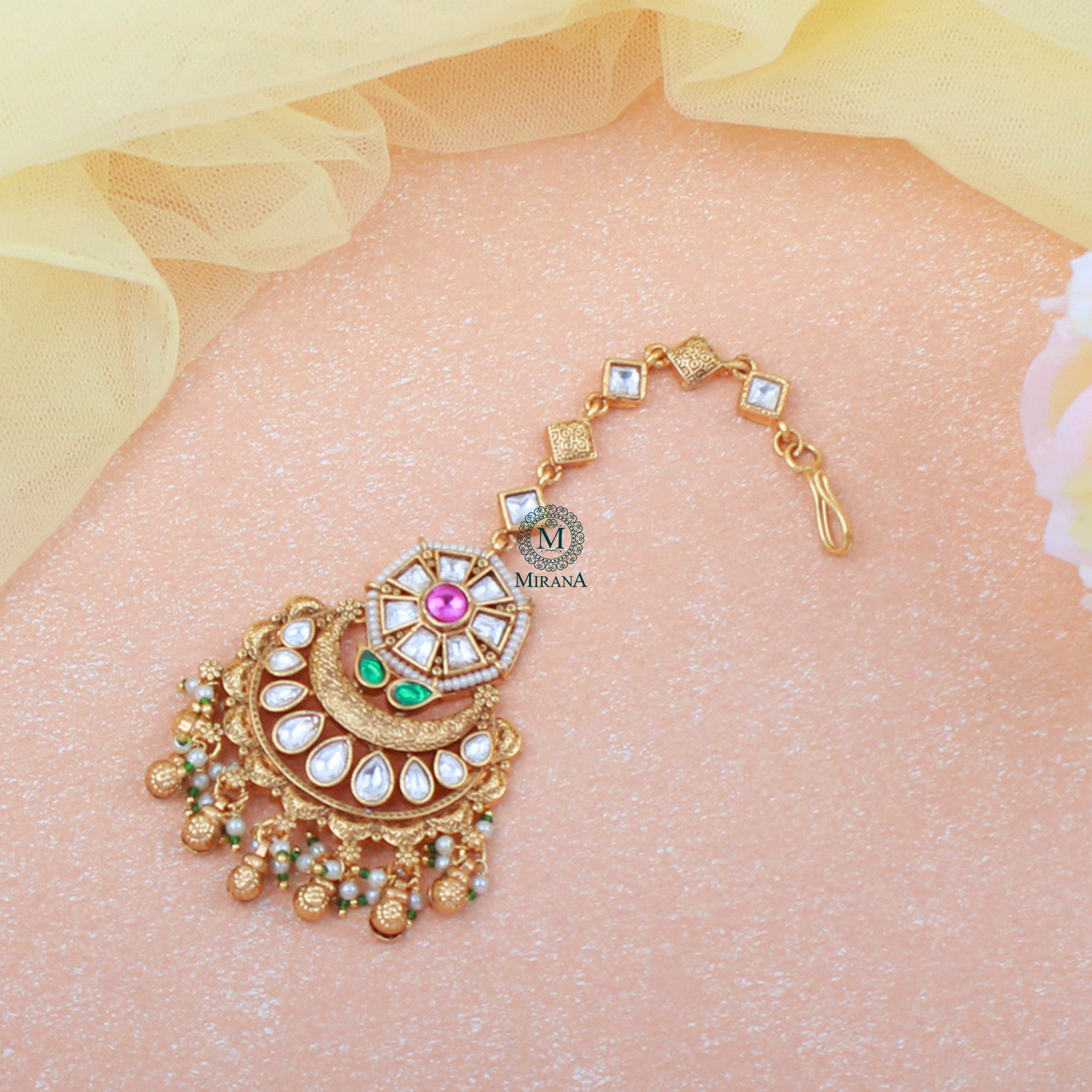 Nemishi Antique Designer Maangtika