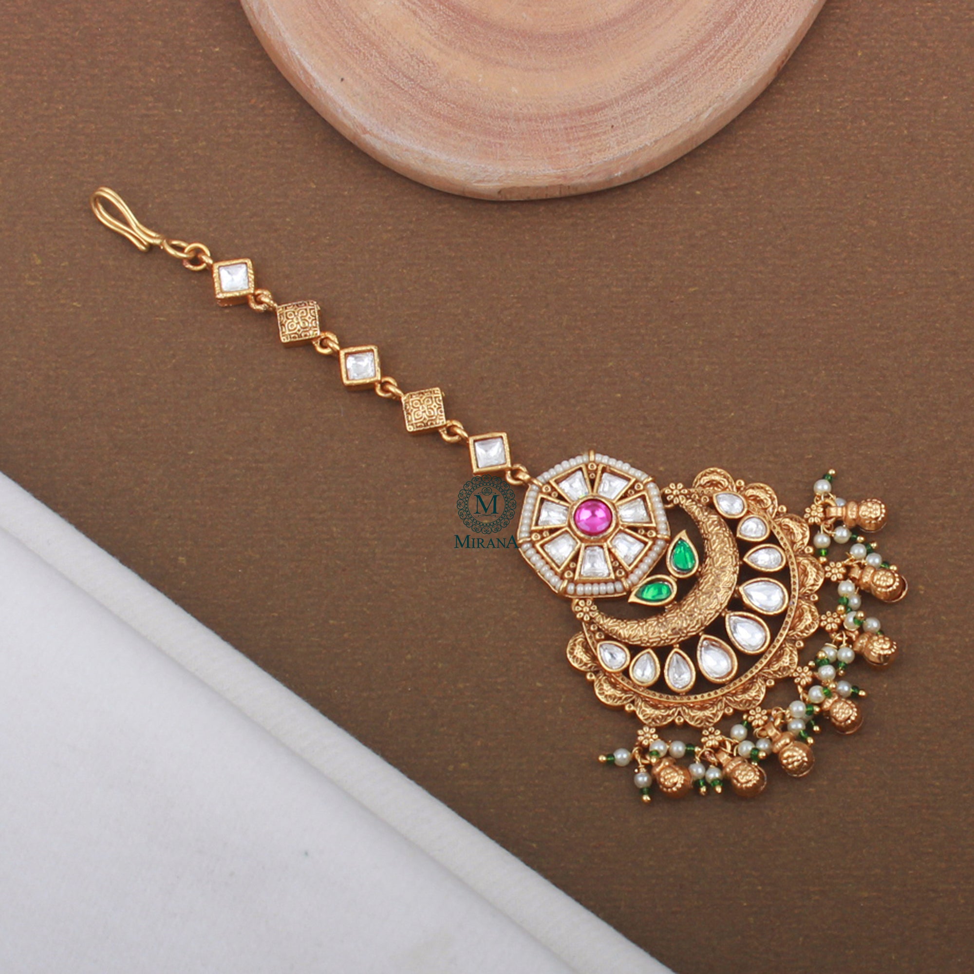 Nemishi Antique Designer Maangtika