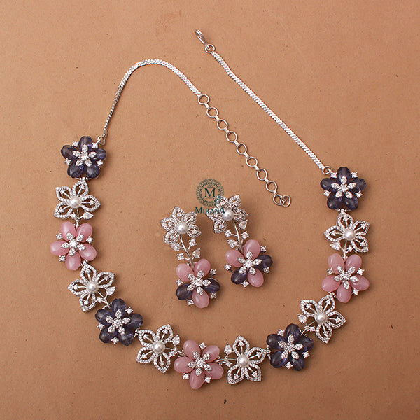 Princy Lavender Fusion Designer Necklace Set