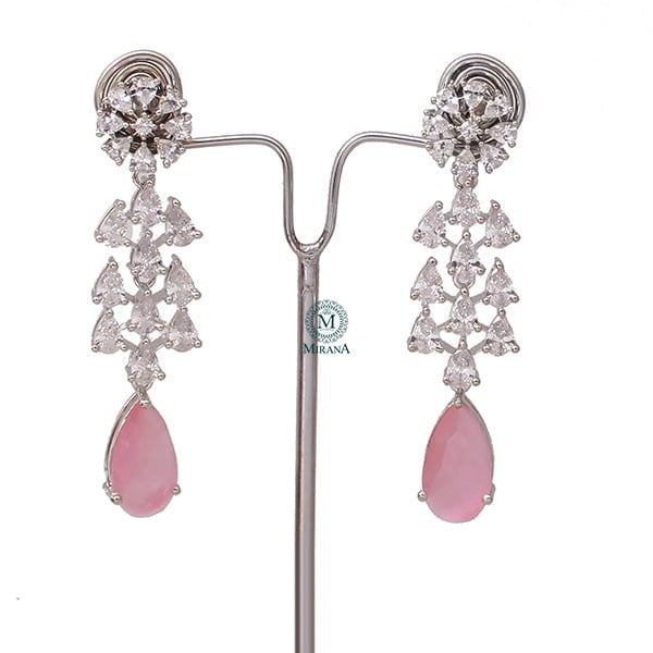 Christy Pastel Pink Designer Necklace Set