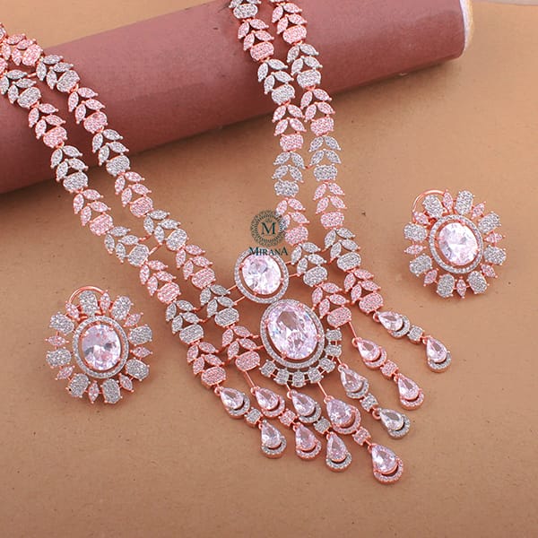 Hazel CZ Designer Necklace Set