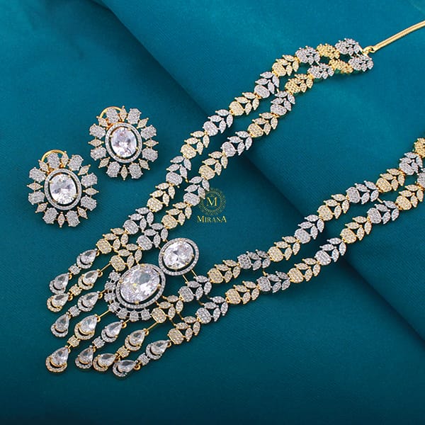 Hazel CZ Designer Necklace Set