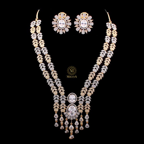 Hazel CZ Designer Necklace Set