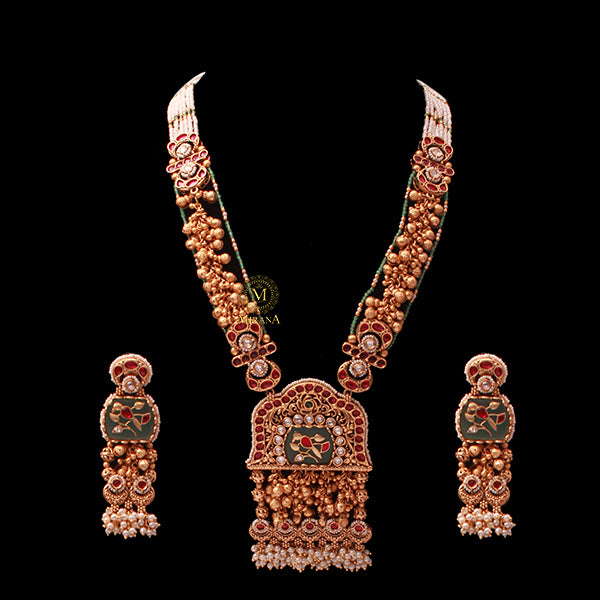 Maina Antique Designer Long Necklace Set
