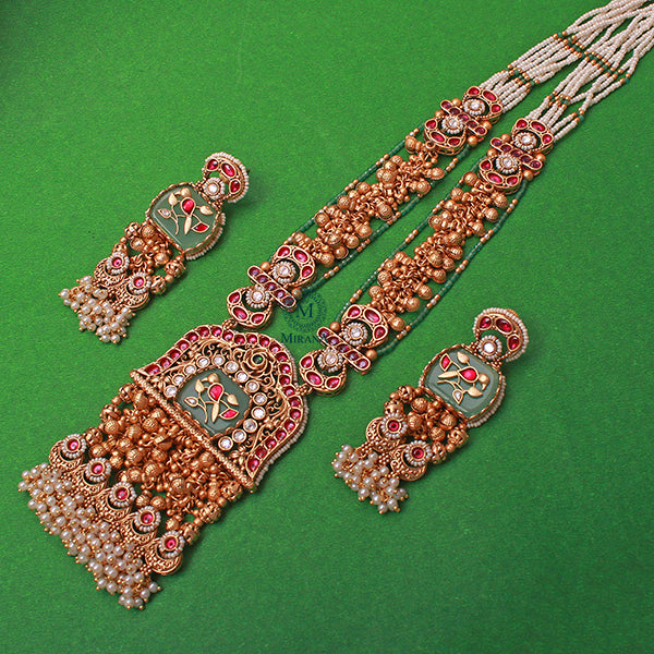 Maina Antique Designer Long Necklace Set