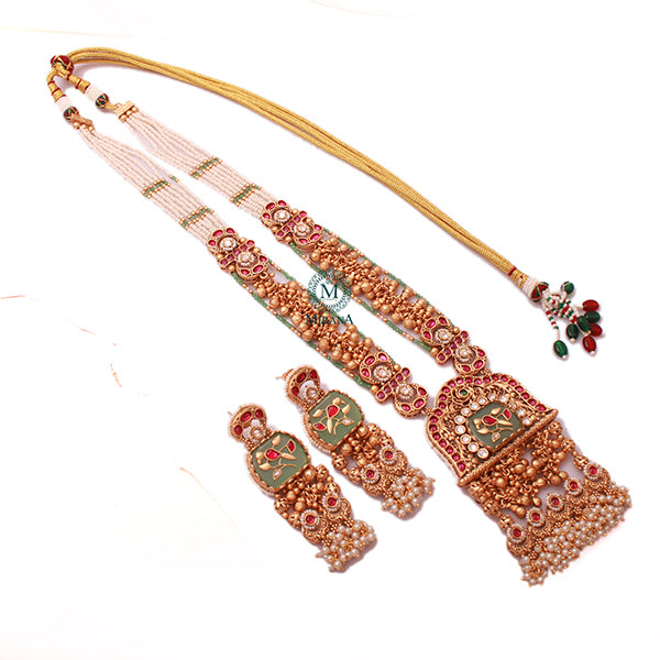 Maina Antique Designer Long Necklace Set