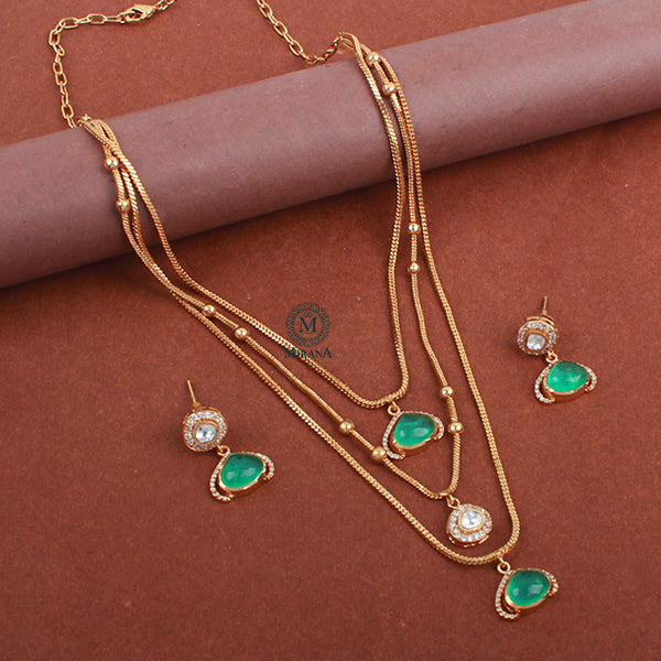 Samina Triple Layered Designer Necklace Set