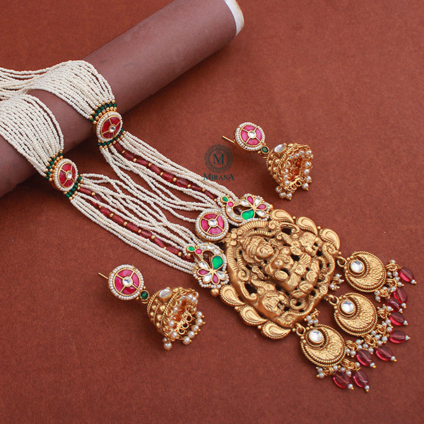 Dhanya Antique Designer Long Necklace Set
