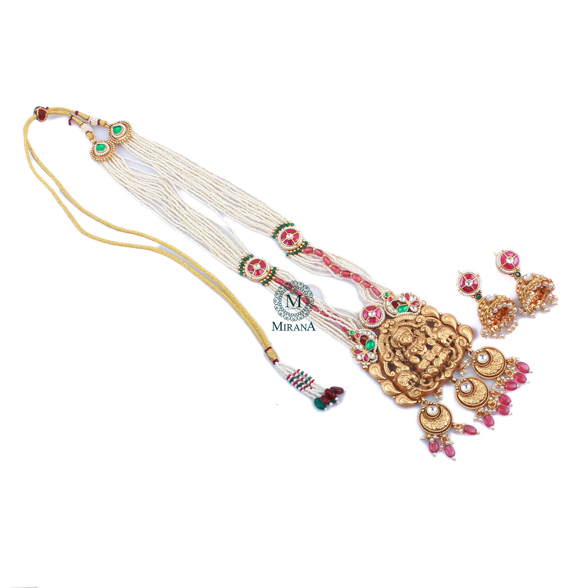 Dhanya Antique Designer Long Necklace Set