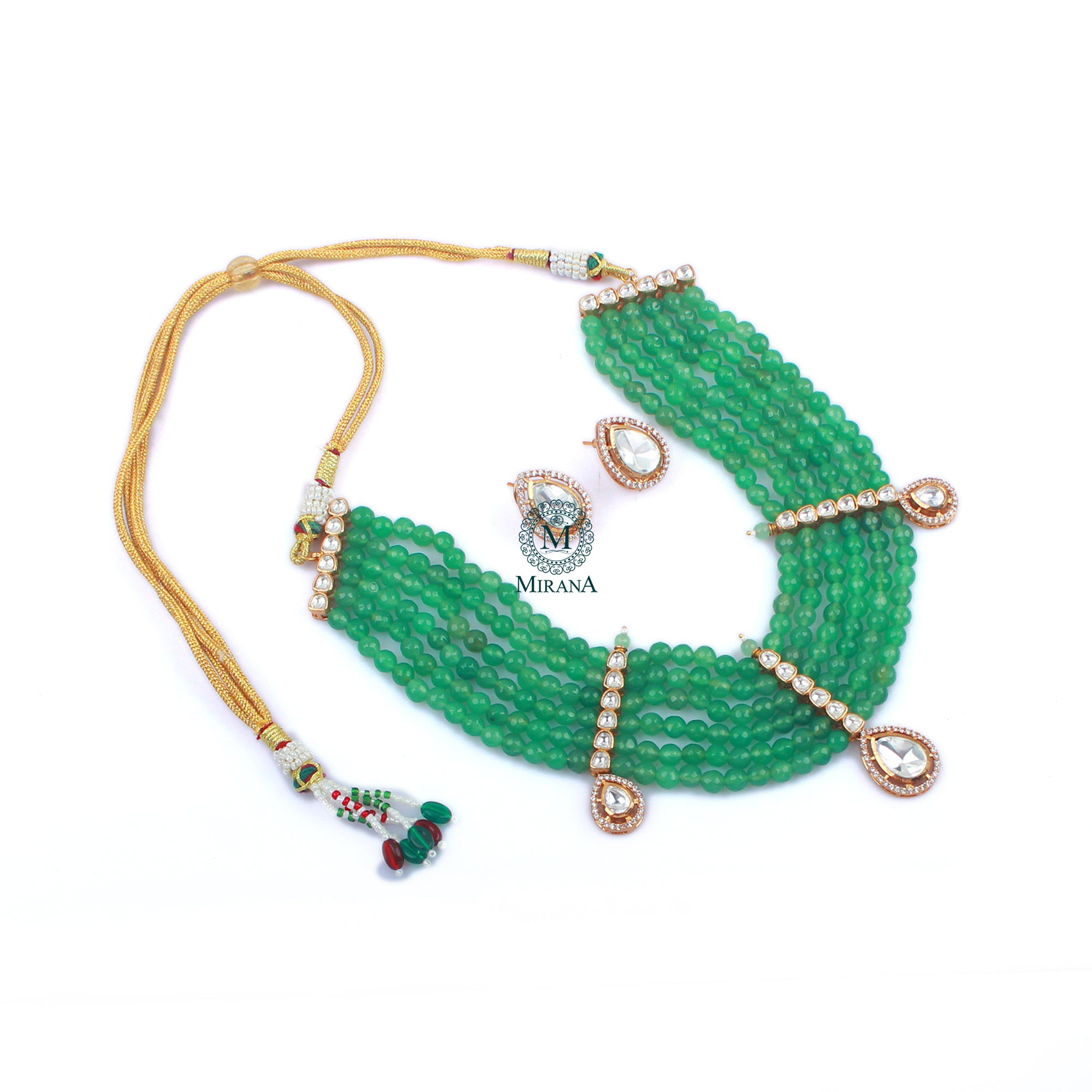 Noor Layered Moissanite Designer Necklace Set