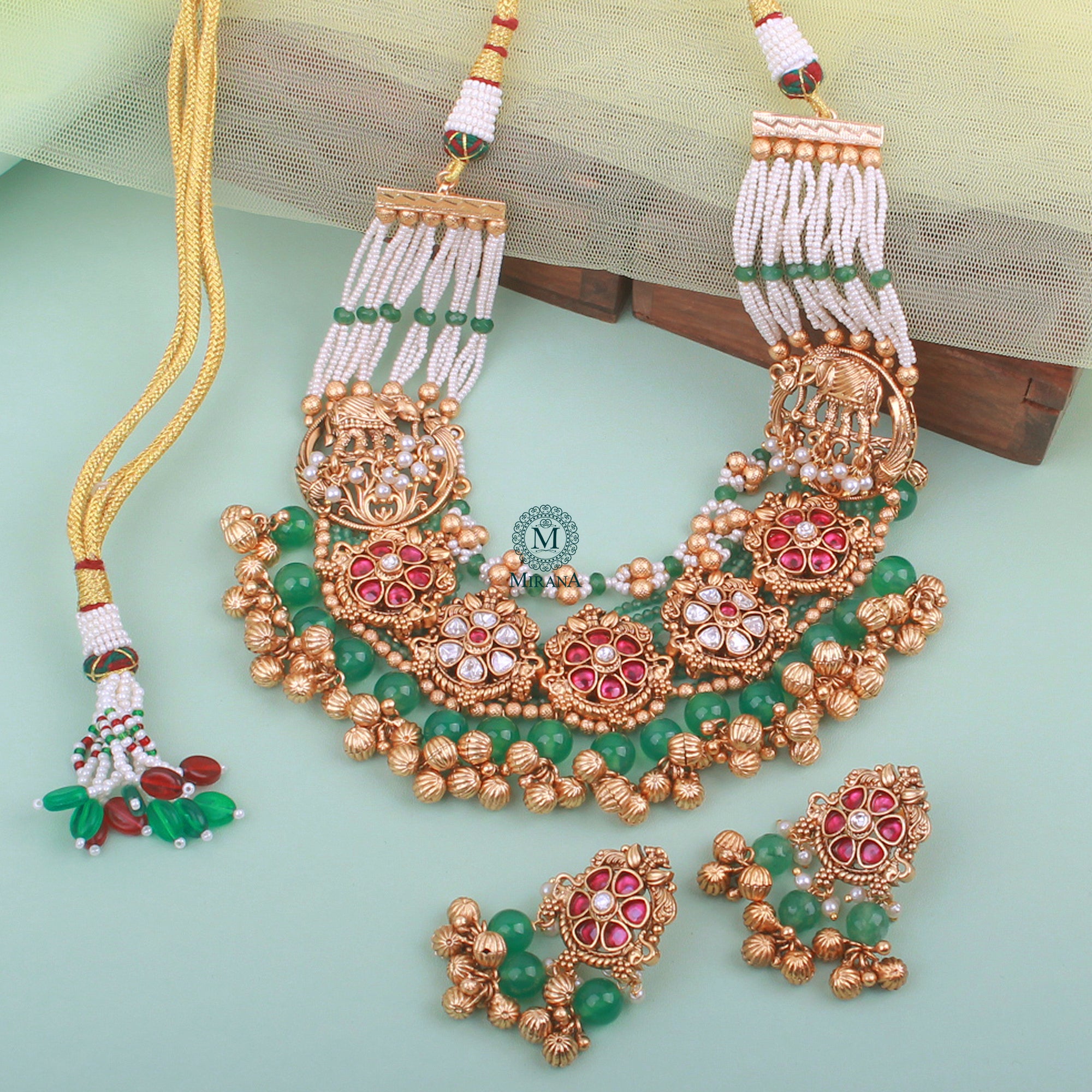 Jiya Antique Designer Necklace Set