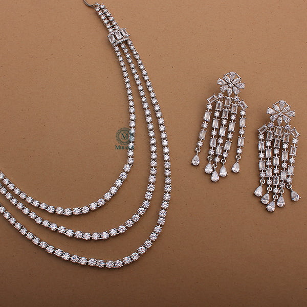 Prada Designer Triple Layered Necklace Set