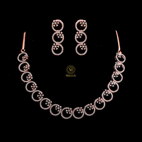 Myla CZ Designer Necklace Set