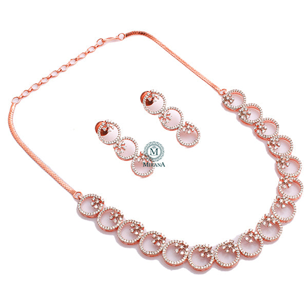 Myla CZ Designer Necklace Set