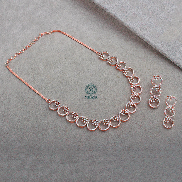 Myla CZ Designer Necklace Set