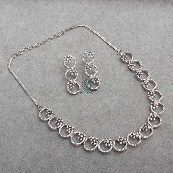 Myla CZ Designer Necklace Set
