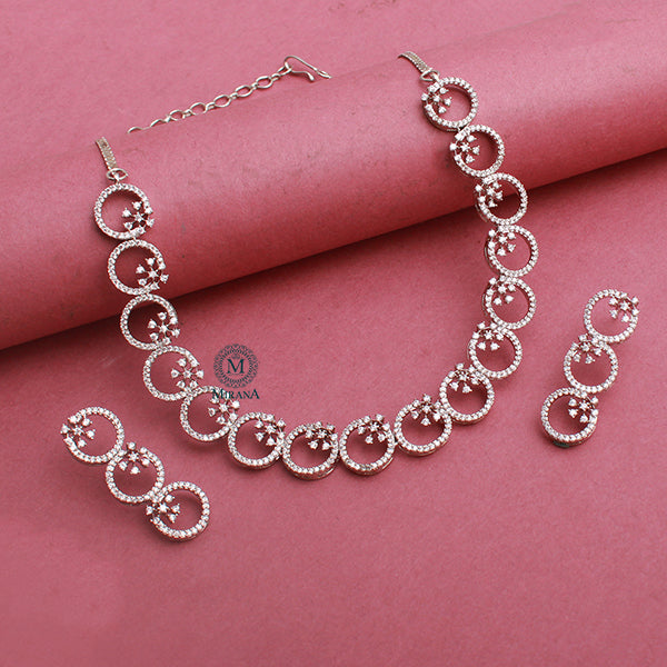 Myla CZ Designer Necklace Set