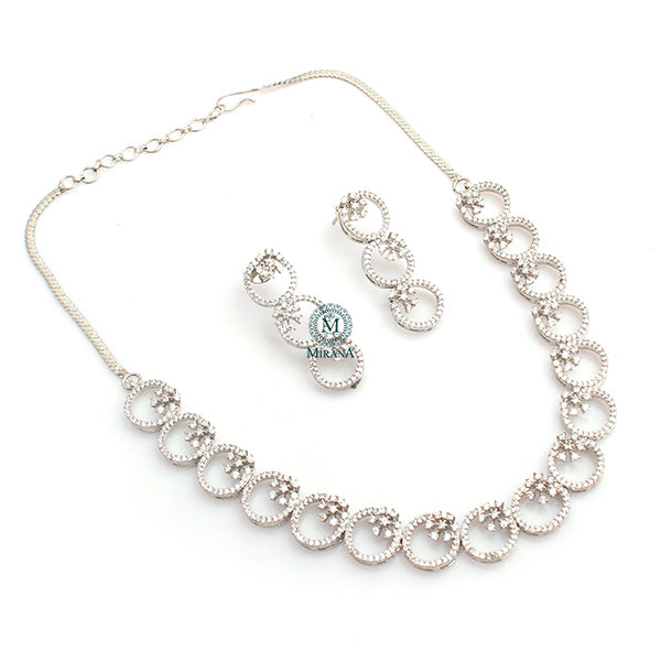 Myla CZ Designer Necklace Set