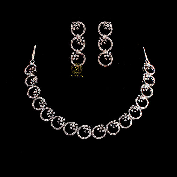 Myla CZ Designer Necklace Set