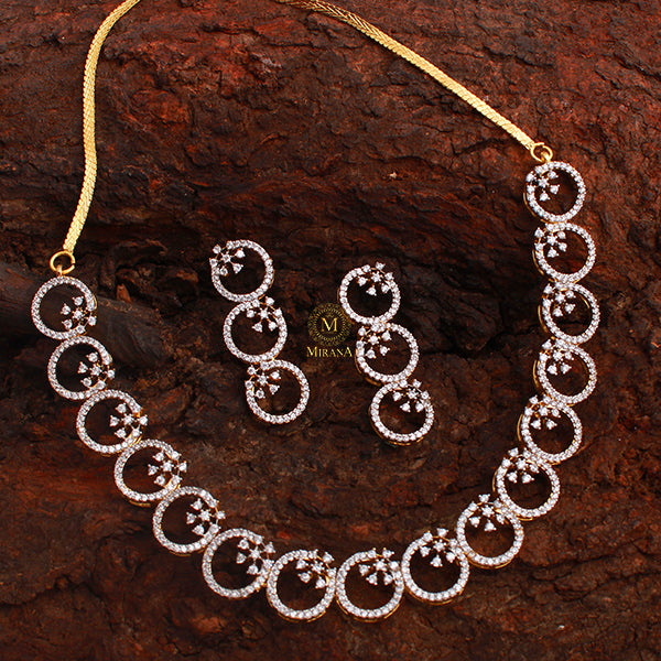 Myla CZ Designer Necklace Set