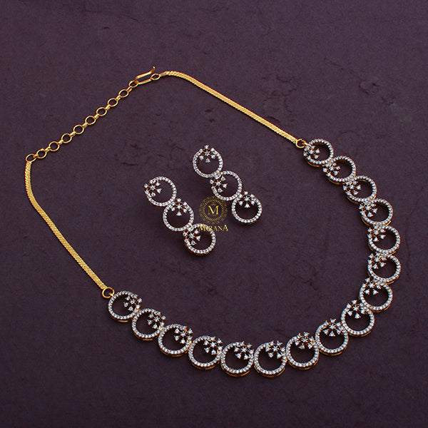 Myla CZ Designer Necklace Set