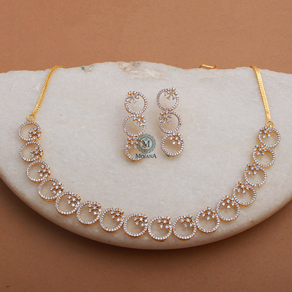 Myla CZ Designer Necklace Set