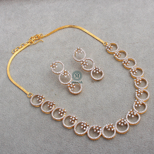 Myla CZ Designer Necklace Set