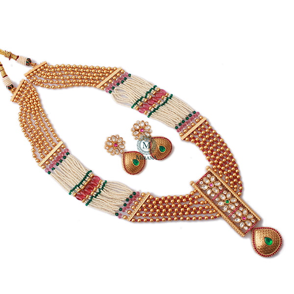 Yukti Multi Layered Antique Necklace Set