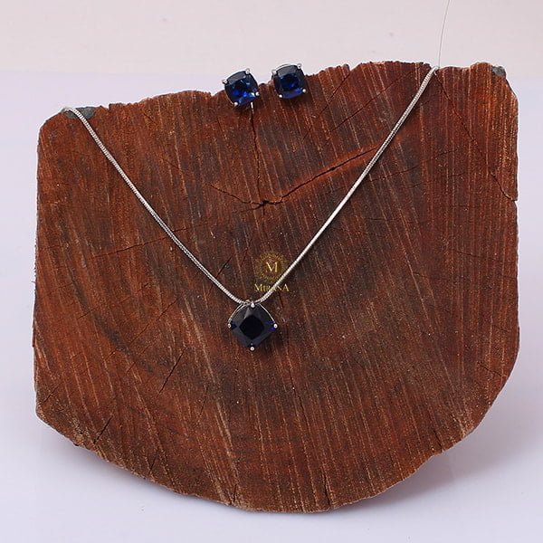 Mishi CZ Designer Pendant Set