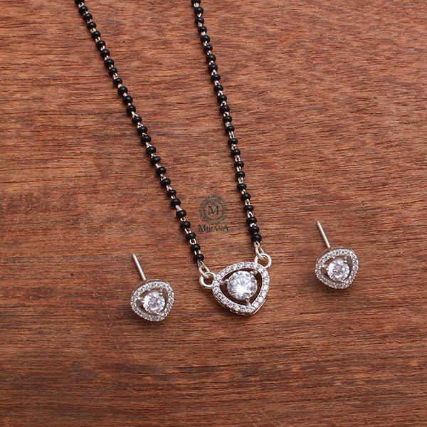 Suzy 925 Silver Designer Mangalsutra Set