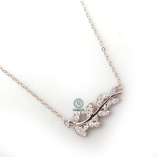 Nanie 925 Pure Silver Designer Pendant Set