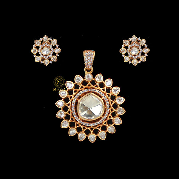 Kashvi Moissanite Designer Pendant Set
