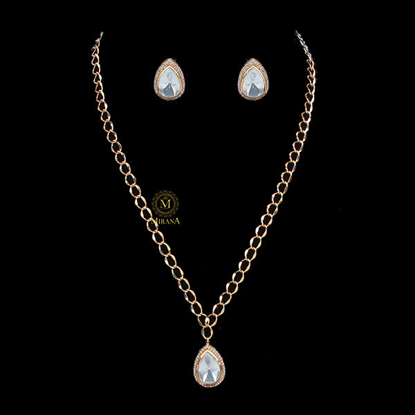 Moni Polki Designer Pendant Set