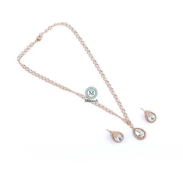 Moni Polki Designer Pendant Set