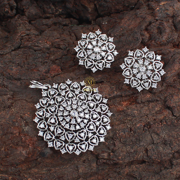 Nora CZ Designer Pendant Set