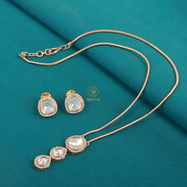Aashi Polki Designer Pendant Set