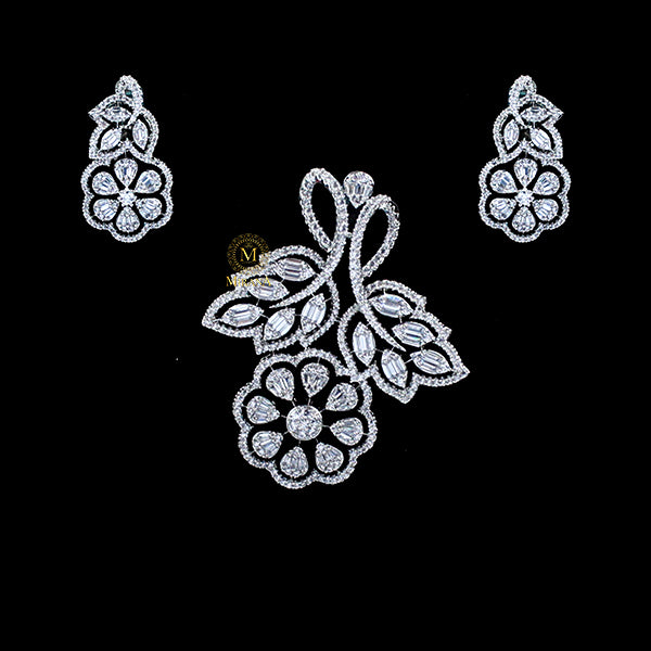 Lucia CZ Designer Pendant Set