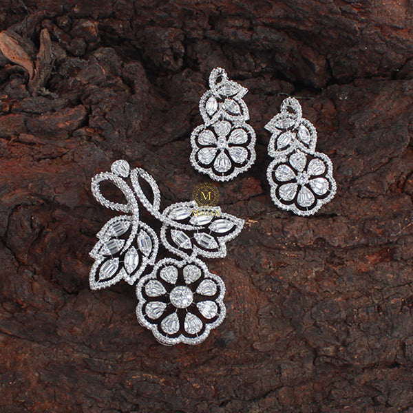 Lucia CZ Designer Pendant Set