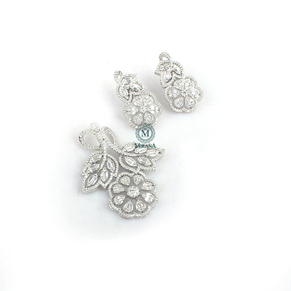 Lucia CZ Designer Pendant Set