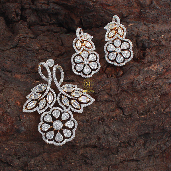 Lucia CZ Designer Pendant Set
