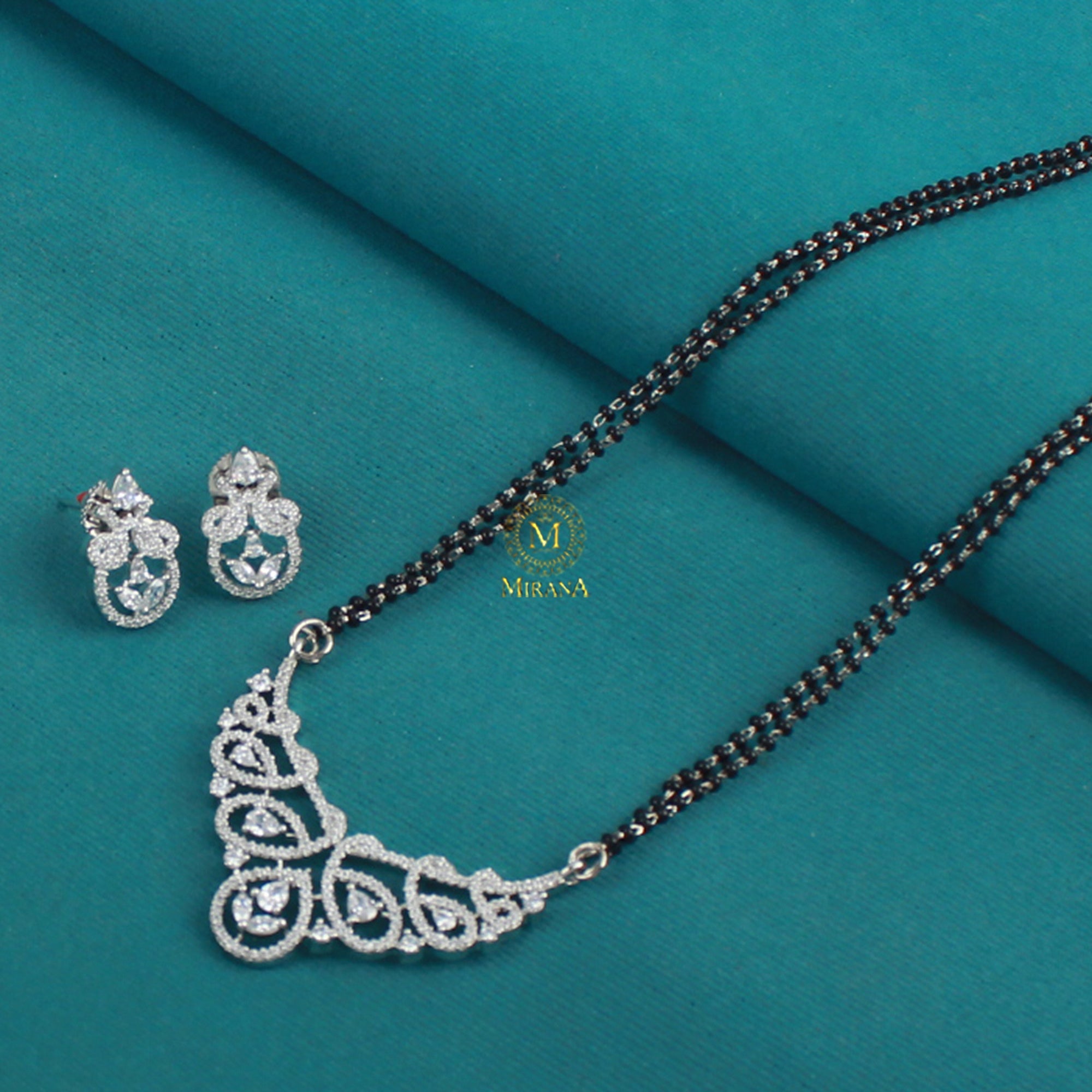 Tiara CZ Designer Mangalsutra Set